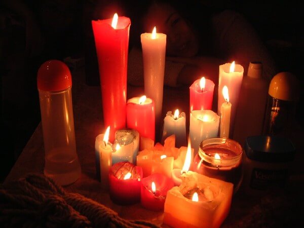 SM道具、蝋燭の写真